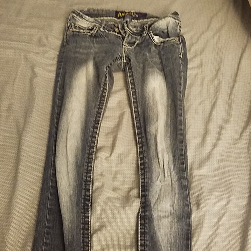 Juniors dark skinny jeans